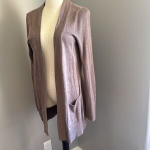 Sweet Romeo Open Cardigan-Brown - Size M
